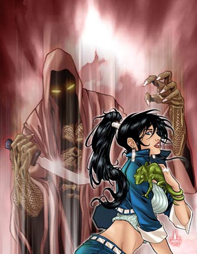 Cover Numero 72<br>disegni e colori di Marco Checchetto<br><i>(c) 2006 Free Books</i>