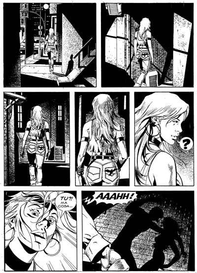 Numero 110 - Tavola 23<br>disegni di Arturo Lozzi<br><i>(c) 2008 Sergio Bonelli Editore</i>