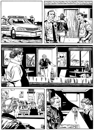 Numero 111 - Tavola 12<br>disegni di Fabrizio Russo<br><i>(c) 2008 Sergio Bonelli Editore</i>