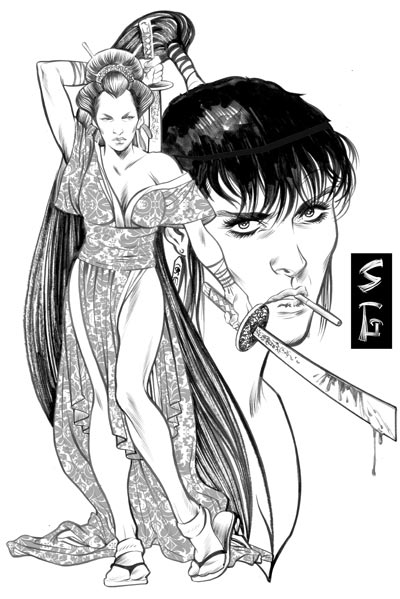 Illustrazione<br>disegni di Sergio Gerasi<br><i>(c) 2008 Del Bucchia Editore</i>