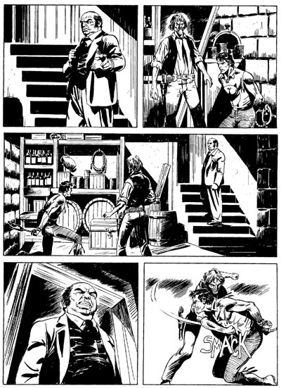 Tavola tratta da "Un capestro per Gambit"<br>disegni di Giuseppe Prisco<br><i>(c) 2008 Sergio Bonelli Editore</i>