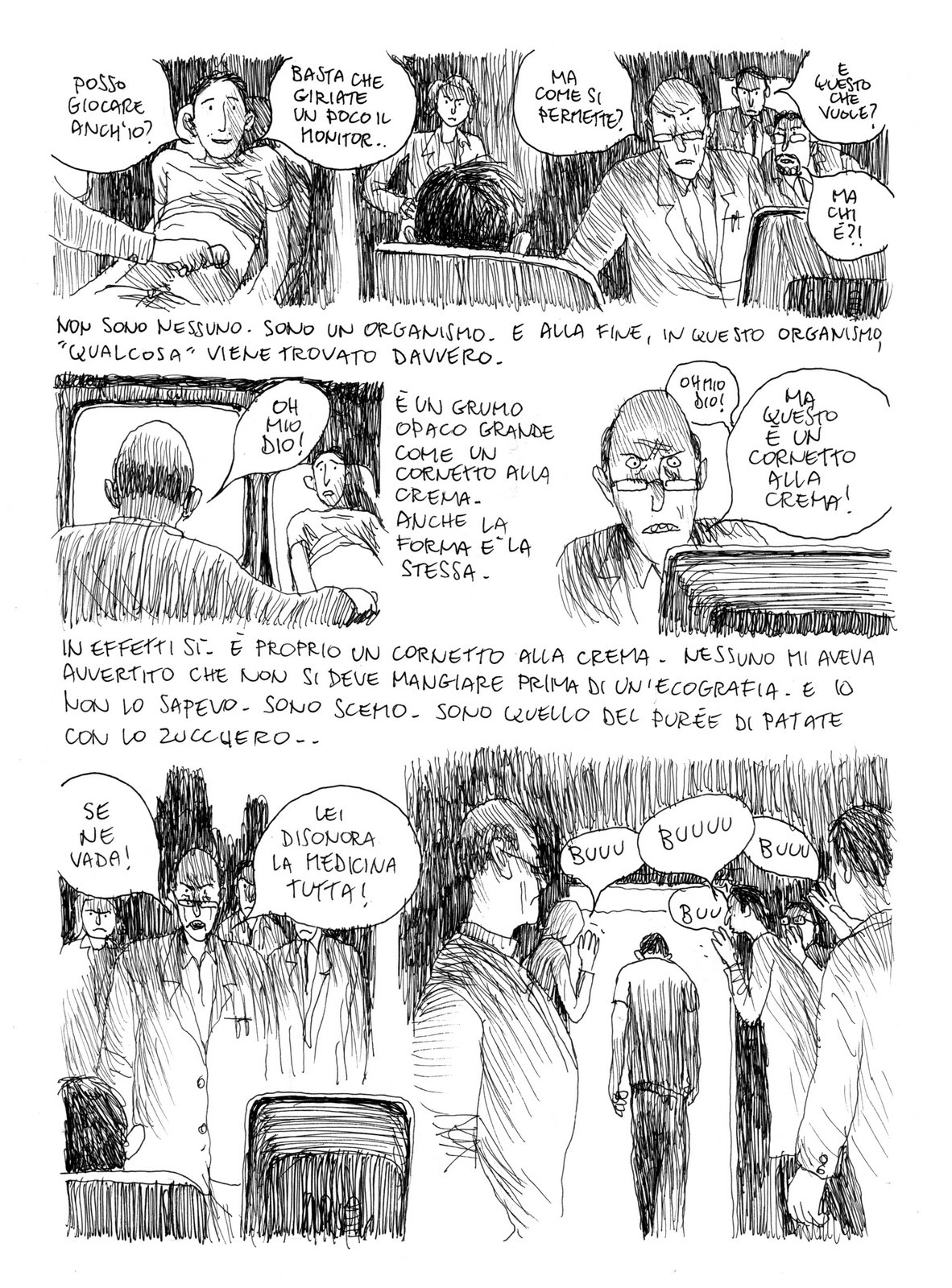 Esorcizzando la paura<br>Quando la vita è disegnata male e tre...<br><i>(c) Coconino Press / Fusi Orari, disegni di Gipi</i>