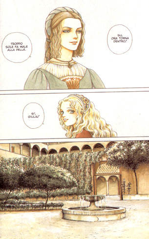 Una tavola a colori<br>disegni di Fuyumi Soryo<br><i>(c) Star Comics</i>