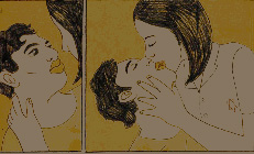 "Jamilti": il magico momento del bacio "Jamilti": il magico momento del bacio<br>disegni di Rutu Modan<br><i>(c) Coconino Press</i>