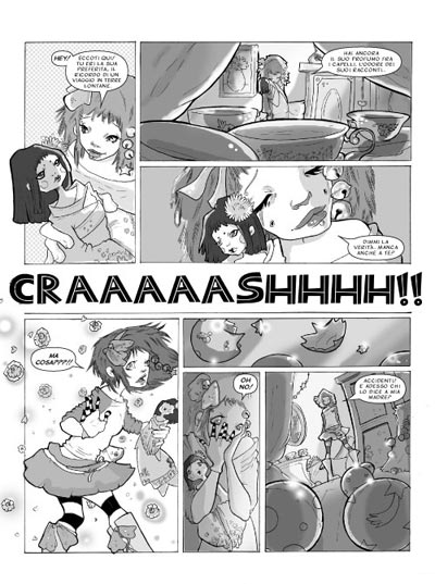 Cronaca Comics Numero 4 - Glam<br>disegni di Natasha Raffio<br><i>(c) 2009 Salvatore Taormina</i>