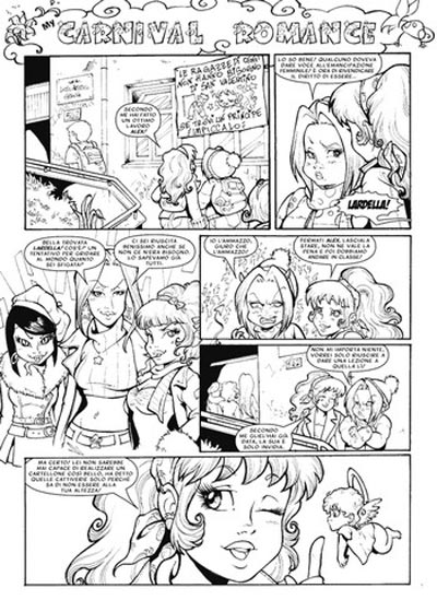 Tavola tratta da Gothic numero 1<br>disegni di Michela Cacciatore<br><i>(c) 2009 Salvatore Taormina</i>