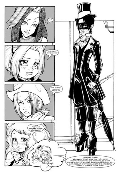 Tavola tratta da Gothic numero 1<br>disegni di Michela Cacciatore<br><i>(c) 2009 Salvatore Taormina</i>