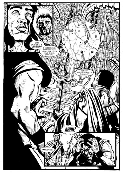 Tavola tratta da Lost Paradise <br>disegni di Alan D'amico, Alan Slaviero e Vincenzo Riccardi<br><i>(c) 2009 Salvatore Taormina</i>