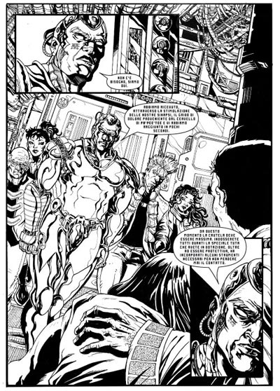 Tavola tratta da Lost Paradise <br>disegni di Alan D'amico, Alan Slaviero e Vincenzo Riccardi<br><i>(c) 2009 Salvatore Taormina</i>
