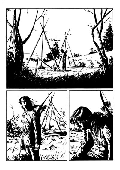 Tavola tratta da Than Dai nuova serie numero 5<br>disegni di Francesco Bonanno<br><i>(c) 2009 Salvatore Taormina</i>