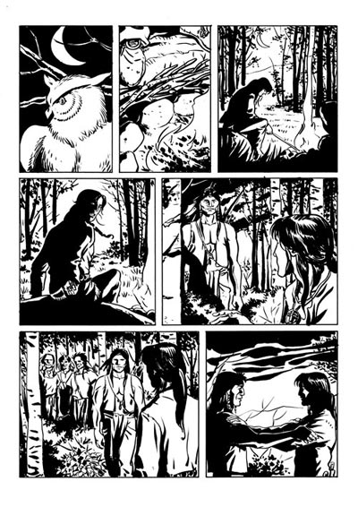 Tavola tratta da Than Dai nuova serie numero 5<br>disegni di Francesco Bonanno<br><i>(c) 2009 Salvatore Taormina</i>