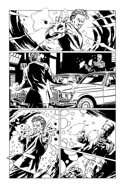 Tavola 13 bianco & nero<br>disegni di Stefano Raffaele<br><i>(c) 2009 Comma22</i>