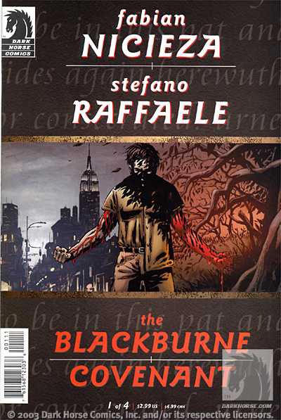 Cover Albo USA numero 1<br>disegni di Stefano Raffaele, colori di David Nestelle<br><i>(c) 2003 Dark Horse</i>