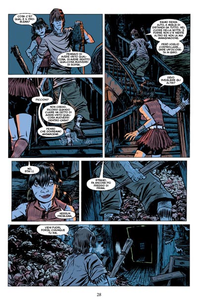 Tavola tratta da Le ali dell'inferno<br>disegni di Nathan Fox<br><i>(c) 2009 Edizioni BD</i>