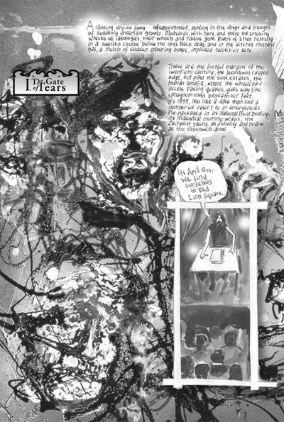 Tavola tratta da Un disturbo del linguaggio: Snake and Ladders<br>disegni di Eddie Campbell<br><i>(c) 2009 Edizioni BD</i>