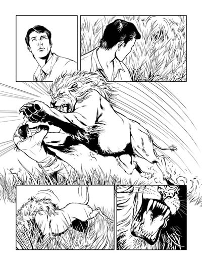 Tavola tratta dal numero 3<br>disegni di Enza Fontana<br><i>(c) 2009 Edizioni Star Comics</i>
