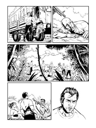 Tavola tratta dal numero 3<br>disegni di Enza Fontana<br><i>(c) 2009 Edizioni Star Comics</i>