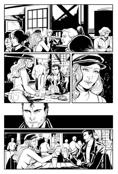 Tavola tratta dal numero 4 Tavola tratta dal numero 4<br>disegni di Manuela Soriani<br><i>(c) 2009 Edizioni Star Comics</i>