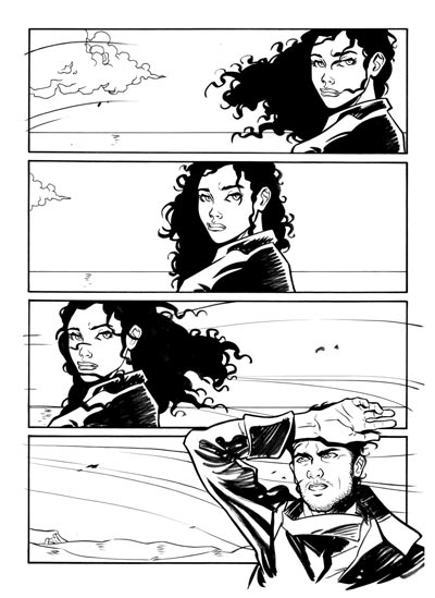 Tavola tratta dal numero 5<br>disegni di Ivan Zoni<br><i>(c) 2009 Edizioni Star Comics</i>