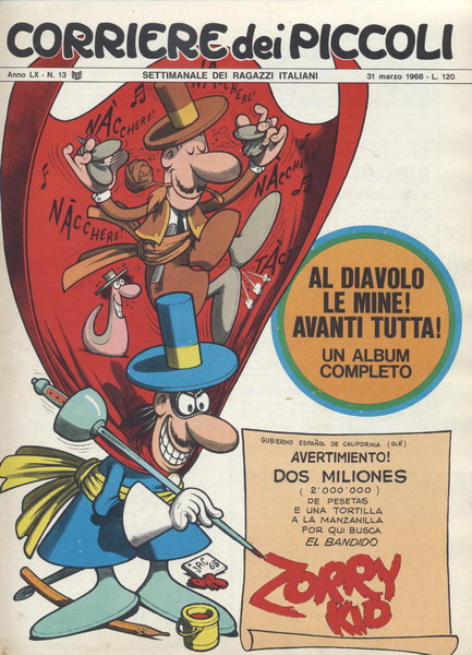 Arriva Zorry Kid di Jacovitti Arriva Zorry Kid di Jacovitti<br>Corriere dei Piccoli del 31 marzo 1968<br><i>(c) 1968, Corriere della Sera</i>