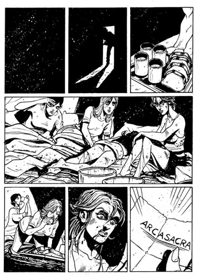 Lato "B" - Tavola 13<br>disegni di Emanuele Boccanfuso<br><i>(c) 2009 Nicola Pesce Editore</i>