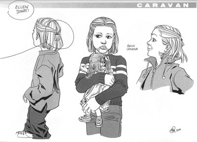 Studio Personaggi: Ellen Donati Studio Personaggi: Ellen Donati<br>disegni di Elena Pianta<br><i>(c) 2009 Sergio Bonelli Editore</i>
