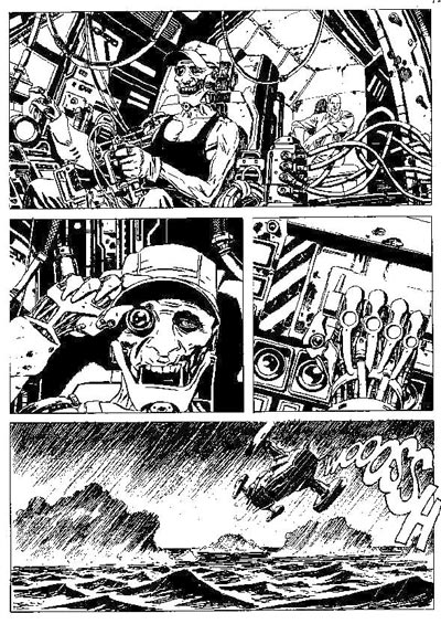 Tavola tratta dal numero 218<br>disegni di Roberto De Angelis<br><i>(c) 2009 Sergio Bonelli Editore</i>