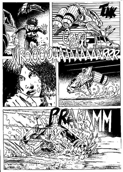 Tavola tratta dall'Almanacco della Fantascienza 2009<br>disegni di Paolo Di Clemente<br><i>(c) 2009 Sergio Bonelli Editore</i>