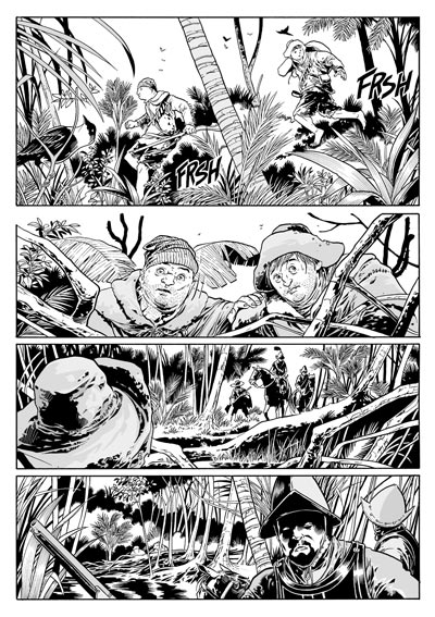 Bucanieri in fuga<br>disegni di Luca Enoch<br><i>(c) 2009 Sergio Bonelli Editore</i>