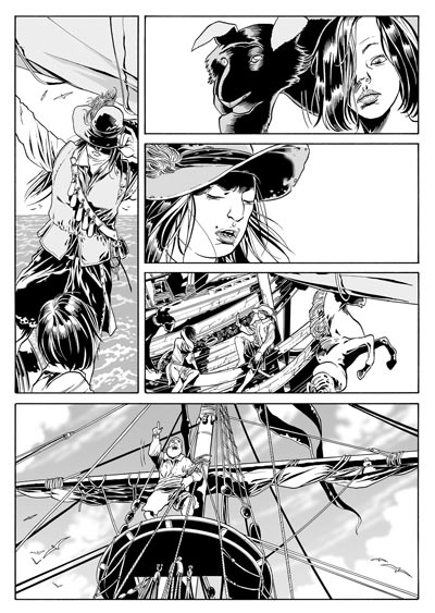 Sul brigantino Sul brigantino<br>disegni di Luca Enoch<br><i>(c) 2009 Sergio Bonelli Editore</i>