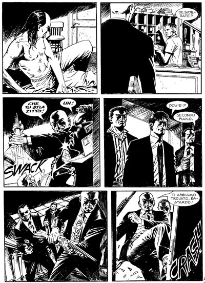 Tavola tratta dalla prima storia del Maxi numero 1 Tavola tratta dalla prima storia del Maxi numero 1<br>disegni di Maurizio Dotti<br><i>(c) 2009 Sergio Bonelli Editore</i>