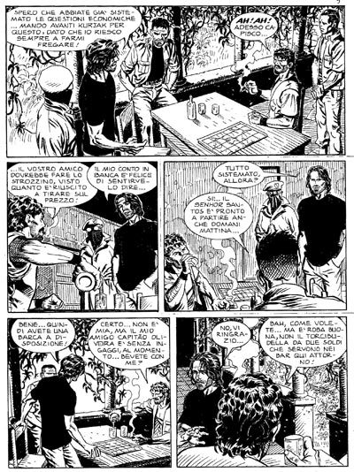 Tavola tratta dalla terza storia del Maxi numero 1<br>disegni di Oliviero Gramaccioni<br><i>(c) 2009 Sergio Bonelli Editore</i>