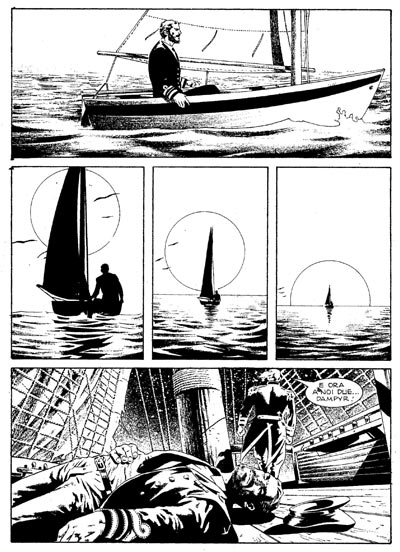 Tavola tratta dal numero 113<br>disegni di Arturo Lozzi<br><i>(c) 2009 Sergio Bonelli Editore</i>