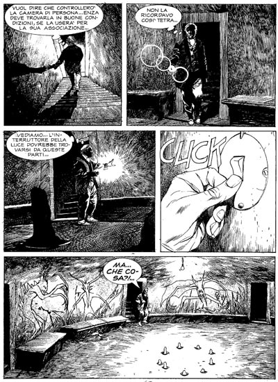 Tavola tratta dal numero 114<br>disegni di Nicola Genzianella<br><i>(c) 2009 Bonelli Editore</i>