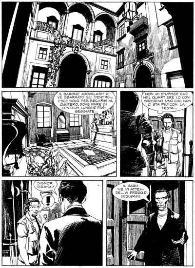 Tavola tratta dal numero 114<br>disegni di Nicola Genzianella<br><i>(c) 2009 Sergio Bonelli Editore</i>