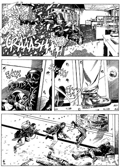 Tavola tratta dal numero 115<br>disegni di Alessandro Bocci<br><i>(c) 2009 Sergio Bonelli Editore</i>