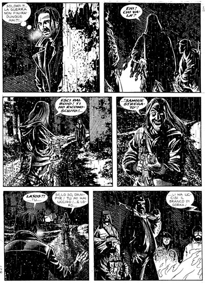 Tavola tratta dallo Speciale numero 5<br>disegni di Fabio Bartolini<br><i>(c) 2009 Sergio Bonelli Editore</i>