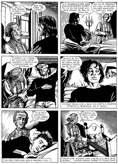 Tavola tratta dallo Speciale numero 5<br>disegni di Fabio Bartolini<br><i>(c) 2009 Sergio Bonelli Editore</i>