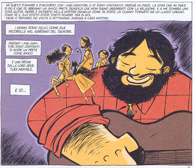 "...se abbiamo un amico prete significa che non siamo arrabbiati con la religione"<br><i>(c) 2009 Tunué S.r.l.</i>