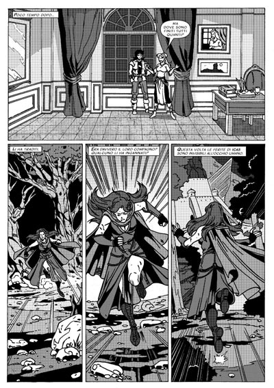 Tavola tratta da La Saga di Ho Lan seconda serie numero 1<br>disegni di Tiziana Trimboli e Alessandro Scoccia<br><i>(c) 2009 Salvatore Taormina</i>