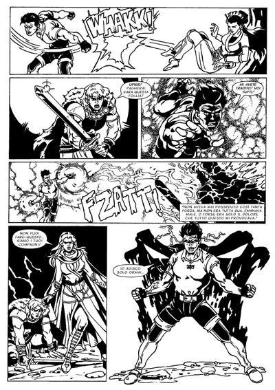 Tavola tratta da La Saga di Ho Lan seconda serie numero 1 Tavola tratta da La Saga di Ho Lan seconda serie numero 1<br>disegni di Tiziana Trimboli e Alessandro Scoccia<br><i>(c) 2009 Salvatore Taormina</i>