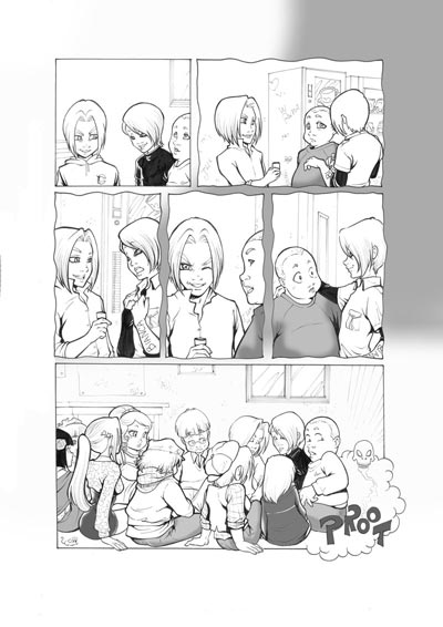 Tavola tratta da Gothic numero 2<br>disegni di Michela Cacciatore<br><i>(c) 2009 Salvatore Taormina</i>