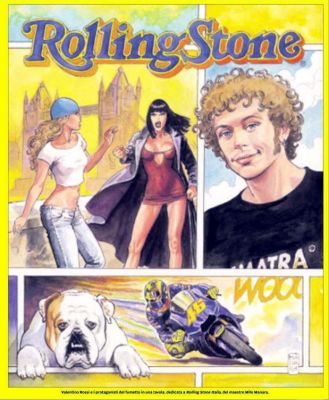 Rolling Stone pubblica il fumetto di Manara e Rossi Rolling Stone pubblica il fumetto di Manara e Rossi<br>Copertina della rivista<br><i>(c) 2005 aventi diritto</i>