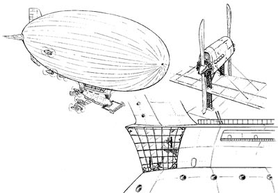 Studio Nave Aerea<br>disegni di Gianmauro Cozzi<br><i>(c) 2009 Sergio Bonelli Editore</i>