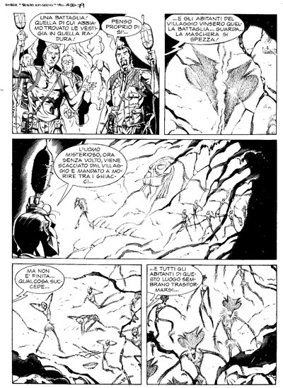 Tavola tratta dal numero 3<br>disegni di Alessandro Bignamini<br><i>(c) 2009 Sergio Bonelli Editore</i>