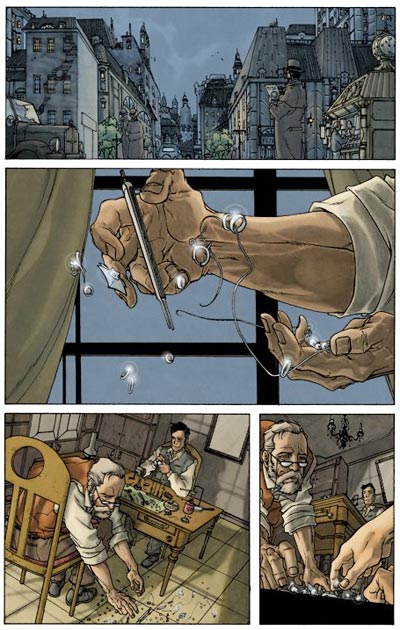 Tavola tratta dalla miniserie Tavola tratta dalla miniserie<br>disegni di Carmine Di Giandomenico, colori di Matt Hollingsworth<br><i>(c) 2009 Panini Comics</i>
