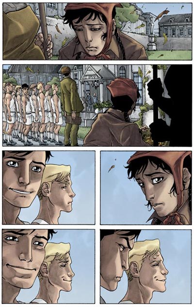 Tavola tratta dalla miniserie<br>disegni di Carmine Di Giandomenico, colori di Matt Hollingsworth<br><i>(c) 2009 Panini Comics</i>