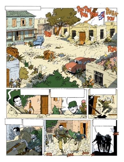 Tavola 12 - Volume 4<br>disegni e colori di Stefano Casini<br><i>(c) 2009 Editions Mosquito</i>