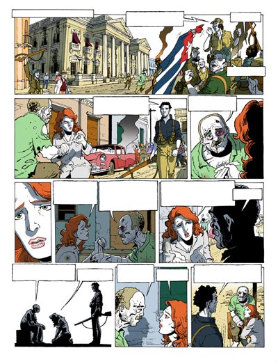Tavola 43 - Volume 4<br>disegni e colori di Stefano Casini<br><i>(c) 2009 Editions Mosquito</i>