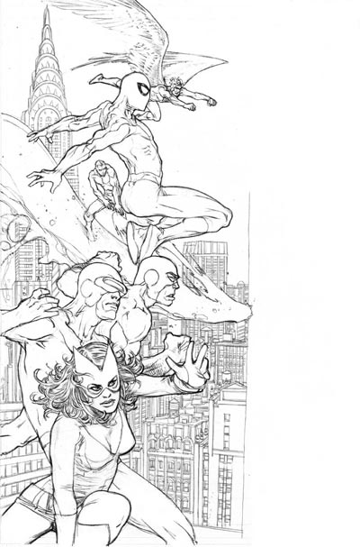 Cover Albo Numero 1 USA - chine<br>disegni di Mario Alberti<br><i>(c) 2009 Marvel Comics</i>
